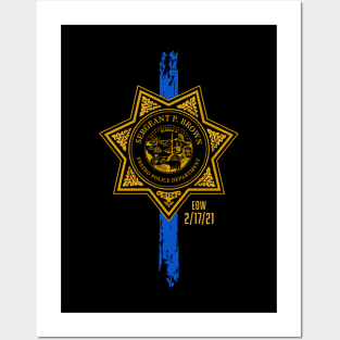 Sergeant Paul Brown - Blue Line Posters and Art